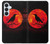S3328 Corbeau Rouge Lune Etui Coque Housse pour Samsung Galaxy S26 Plus