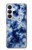 S3439 Tissu Indigo Tie Dye Etui Coque Housse pour Samsung Galaxy S26 Plus