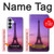 S3447 Paris Eiffel Le coucher du soleil Etui Coque Housse pour Samsung Galaxy S26 Plus