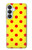 S3526 Rouge tache à pois Etui Coque Housse pour Samsung Galaxy S26 Plus