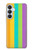 S3678 Vertical arc-en-ciel coloré Etui Coque Housse pour Samsung Galaxy S26 Plus