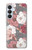 S3716 Motif floral rose Etui Coque Housse pour Samsung Galaxy S26 Plus