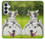S3795 Peinture Husky Sibérien Ludique Chaton Grincheux Etui Coque Housse pour Samsung Galaxy S26 Plus