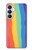 S3799 Arc-en-ciel aquarelle vertical mignon Etui Coque Housse pour Samsung Galaxy S26 Plus