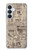 S3819 Papier Vintage rétro Etui Coque Housse pour Samsung Galaxy S26 Plus