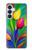 S3926 Peinture à l'huile de tulipe colorée Etui Coque Housse pour Samsung Galaxy S26 Plus