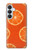 S3946 Motif orange sans couture Etui Coque Housse pour Samsung Galaxy S26 Plus