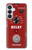S4011 Graphique de guitare analogique rouge avec delay Etui Coque Housse pour Samsung Galaxy S26 Plus