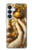 S4026 Femmes pleurant une larme dorée Etui Coque Housse pour Samsung Galaxy S26 Plus