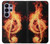 S0493 Note de musique Graver Etui Coque Housse pour Samsung Galaxy S26 Ultra