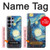 S0582 Van Gogh Starry Nights Etui Coque Housse pour Samsung Galaxy S26 Ultra