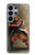 S0796 Japon Rouge Samurai Etui Coque Housse pour Samsung Galaxy S26 Ultra