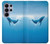 S0843 Baleine bleue Etui Coque Housse pour Samsung Galaxy S26 Ultra