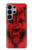 S1090 Rouge Loup Etui Coque Housse pour Samsung Galaxy S26 Ultra