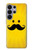 S1145 Soleil jaune Mustache Etui Coque Housse pour Samsung Galaxy S26 Ultra