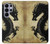 S1482 Peinture Noir dragon Etui Coque Housse pour Samsung Galaxy S26 Ultra