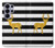 S2794 Noir et blanc rayé cerf d'or Sparkles Etui Coque Housse pour Samsung Galaxy S26 Ultra