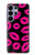 S2933 Bisous Rose Lips sur Noir Etui Coque Housse pour Samsung Galaxy S26 Ultra
