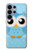 S3029 Bleu mignon Chouette Etui Coque Housse pour Samsung Galaxy S26 Ultra