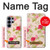 S3037 Jolie Flora Rose Cottage Etui Coque Housse pour Samsung Galaxy S26 Ultra
