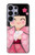 S3042 Japon fille Hina Sakura Kimono Poupée Etui Coque Housse pour Samsung Galaxy S26 Ultra