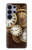 S3172 Horloge or Etui Coque Housse pour Samsung Galaxy S26 Ultra