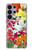 S3205 Fleurs Art Retro Etui Coque Housse pour Samsung Galaxy S26 Ultra