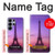 S3447 Paris Eiffel Le coucher du soleil Etui Coque Housse pour Samsung Galaxy S26 Ultra