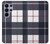 S3452 Plaid en tissu Etui Coque Housse pour Samsung Galaxy S26 Ultra