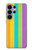 S3678 Vertical arc-en-ciel coloré Etui Coque Housse pour Samsung Galaxy S26 Ultra