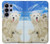 S3794 Ours polaire arctique amoureux de la peinture de phoque Etui Coque Housse pour Samsung Galaxy S26 Ultra