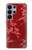S3817 Motif de fleurs de cerisier floral rouge Etui Coque Housse pour Samsung Galaxy S26 Ultra