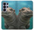 S3871 mignon, bébé, hippopotame, hippopotame Etui Coque Housse pour Samsung Galaxy S26 Ultra