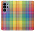 S3942 Tartan à carreaux arc-en-ciel LGBTQ Etui Coque Housse pour Samsung Galaxy S26 Ultra
