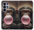 S3973 Chimpanzé soufflant du chewing-gum rose Etui Coque Housse pour Samsung Galaxy S26 Ultra