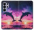 S3980 Dauphin, coucher de soleil, Voie lactée Etui Coque Housse pour Samsung Galaxy S26 Ultra