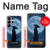 S4034 Nuit de lune de samouraï Etui Coque Housse pour Samsung Galaxy S26 Ultra