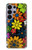 S4043 Fleurs colorées dessin animé Etui Coque Housse pour Samsung Galaxy S26 Ultra