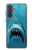S0830 Requin blanc Etui Coque Housse pour Samsung Galaxy A37