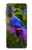 S1565 Oiseau bleu de bonheur Bleu Oiseau Etui Coque Housse pour Samsung Galaxy A37