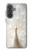 S1980 blanc Paon Etui Coque Housse pour Samsung Galaxy A37