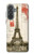 S2108 Tour Eiffel de Paris Carte postale Etui Coque Housse pour Samsung Galaxy A37