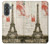 S2108 Tour Eiffel de Paris Carte postale Etui Coque Housse pour Samsung Galaxy A37