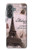 S2211 Carte postale de Paris Tour Eiffel Etui Coque Housse pour Samsung Galaxy A37