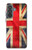 S2303 Drapeau britannique UK Millésime Etui Coque Housse pour Samsung Galaxy A37