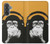 S2324 Singe drôle avec casque Pop Musique Etui Coque Housse pour Samsung Galaxy A37