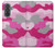 S2525 Rose Camo camouflage Etui Coque Housse pour Samsung Galaxy A37