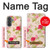 S3037 Jolie Flora Rose Cottage Etui Coque Housse pour Samsung Galaxy A37