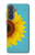 S3039 Tournesol Bleu millésimé Etui Coque Housse pour Samsung Galaxy A37