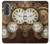 S3172 Horloge or Etui Coque Housse pour Samsung Galaxy A37